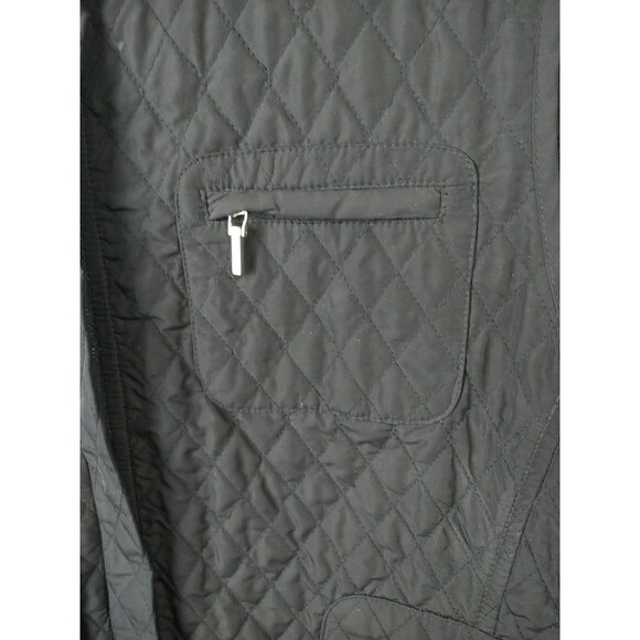 Talbots Woman LP Black Quilted Vest Pockets Full Zip Lightweight Outdoor Casual - Picture 8 of 10